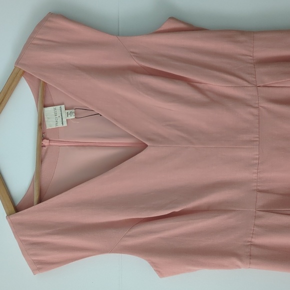 Anthropology Tracy Reece Watercolor Fit Flare Colorful V Neck Sleeveless Dress - Picture 5 of 7